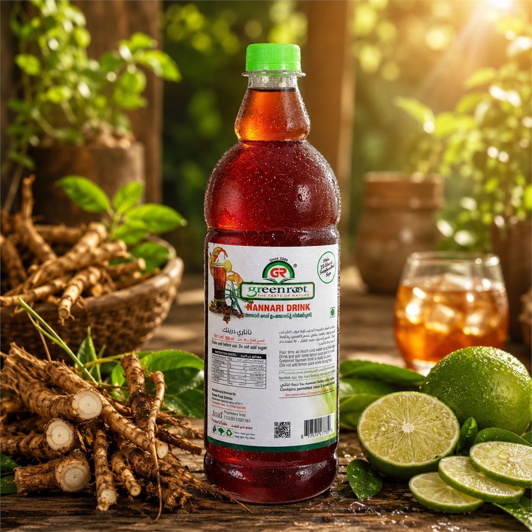 Green Root nannari drink